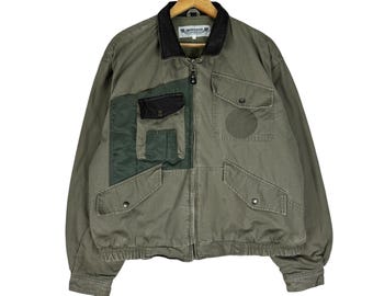 HOUSTON 米海軍デッキN-1ジャケット ヴィンテージ ミリタリー ブラウン 