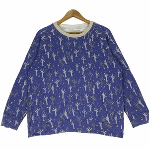 TSUMORI CHISATO Sleep Sweatshirt Crewneck Overprint Issey Miyake Long Sleeve Japan Designer Jacket Fashion Size Large