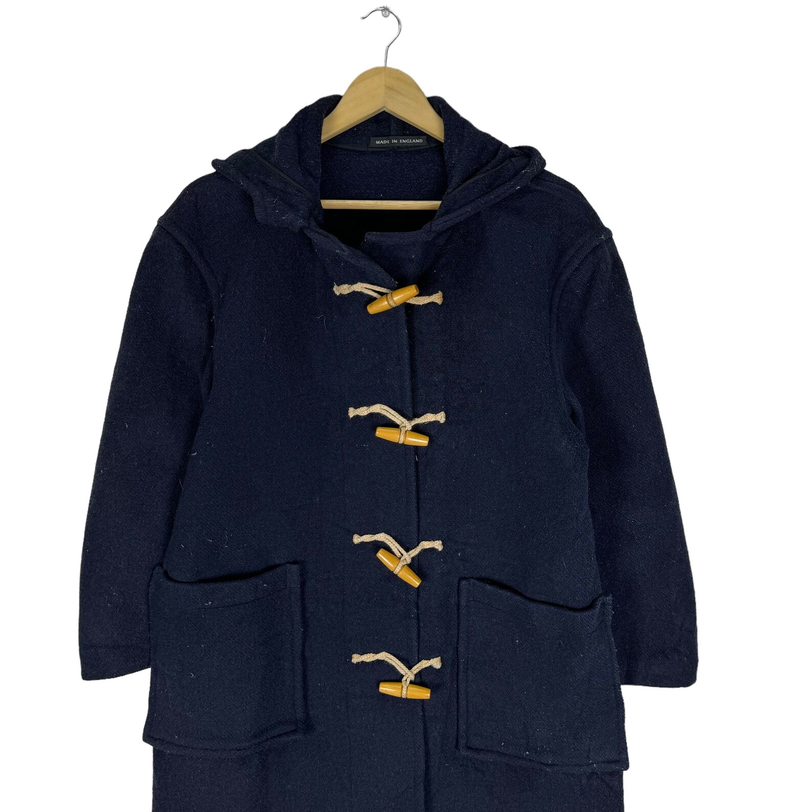 Gloverall Duffle England Coat Toggle Button Women Jacket Navy Colour ...