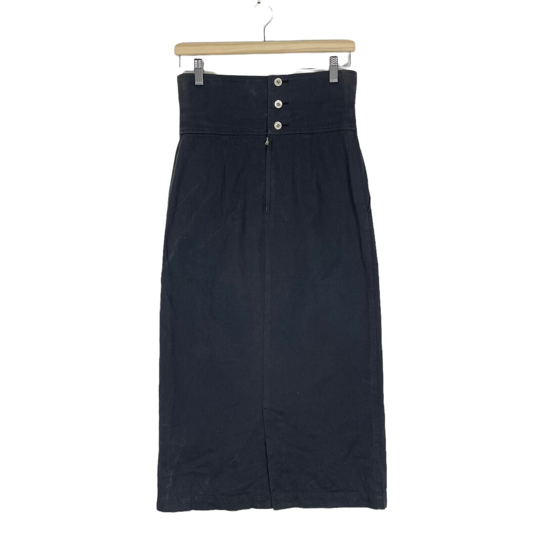 Vintage 90s COMME DES GARCONS Tricot Long Cotton Skirt - Size
