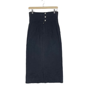 Vintage 90s COMME DES GARCONS Tricot Skirt Long Japanese Brand Fashion Designer Women Saiz Medium