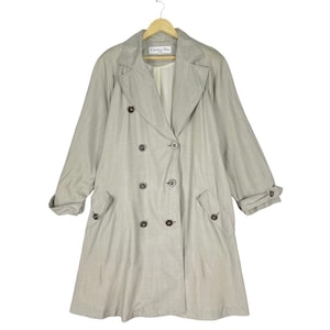 Spicy!! CHRISTIAN DIOR Trench Coat Double Breasted Jacket Size Medium