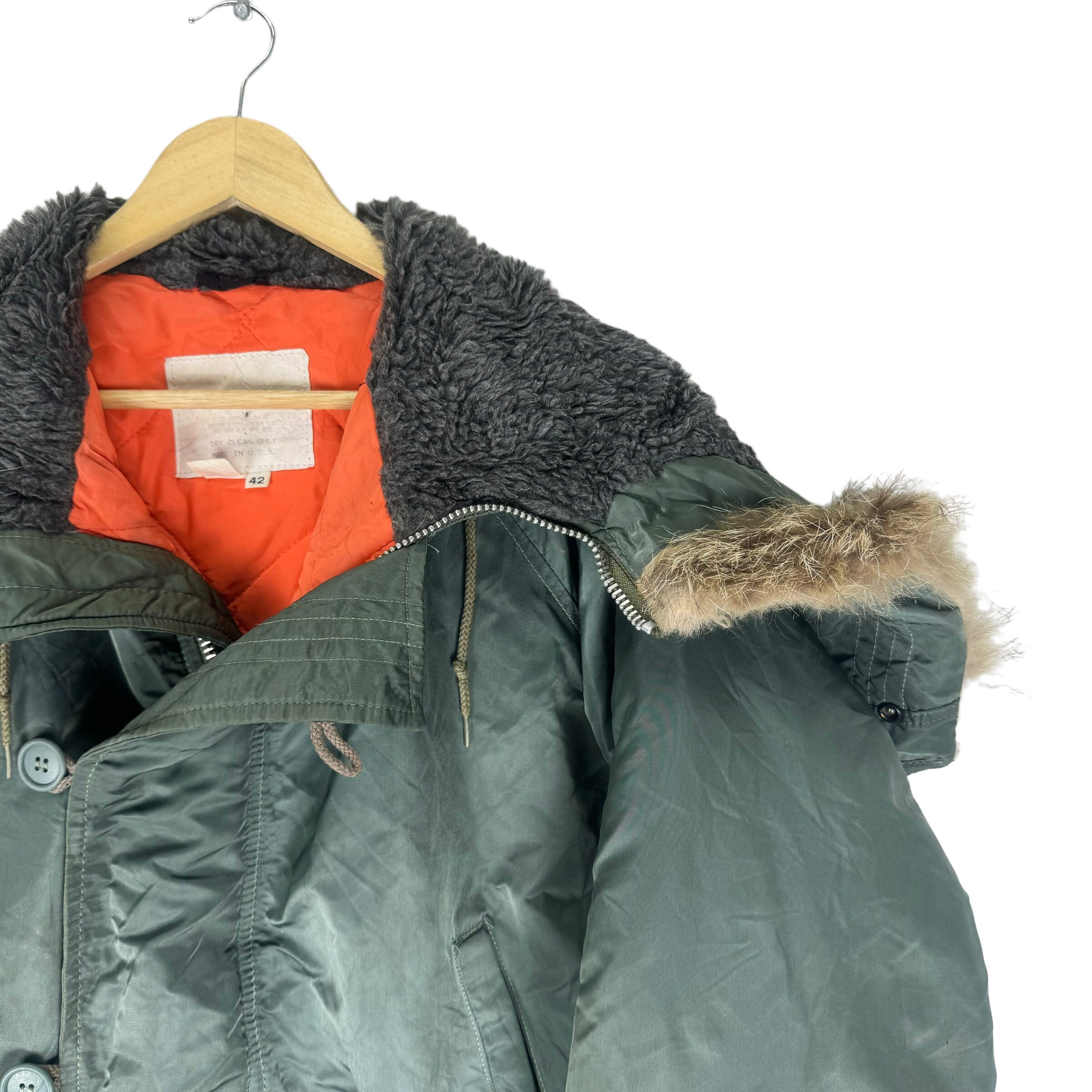 I Spiewak and Sons Fur Attach Hoodie Type N 2B Flyer Bomber I Spiewak and Sons Fur Attach Hoodie Type N 2B Flyer Bomber