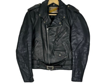 Vintage 70s SCHOTT PERFECTO 618 Leather Motorcycle Jacket - Size