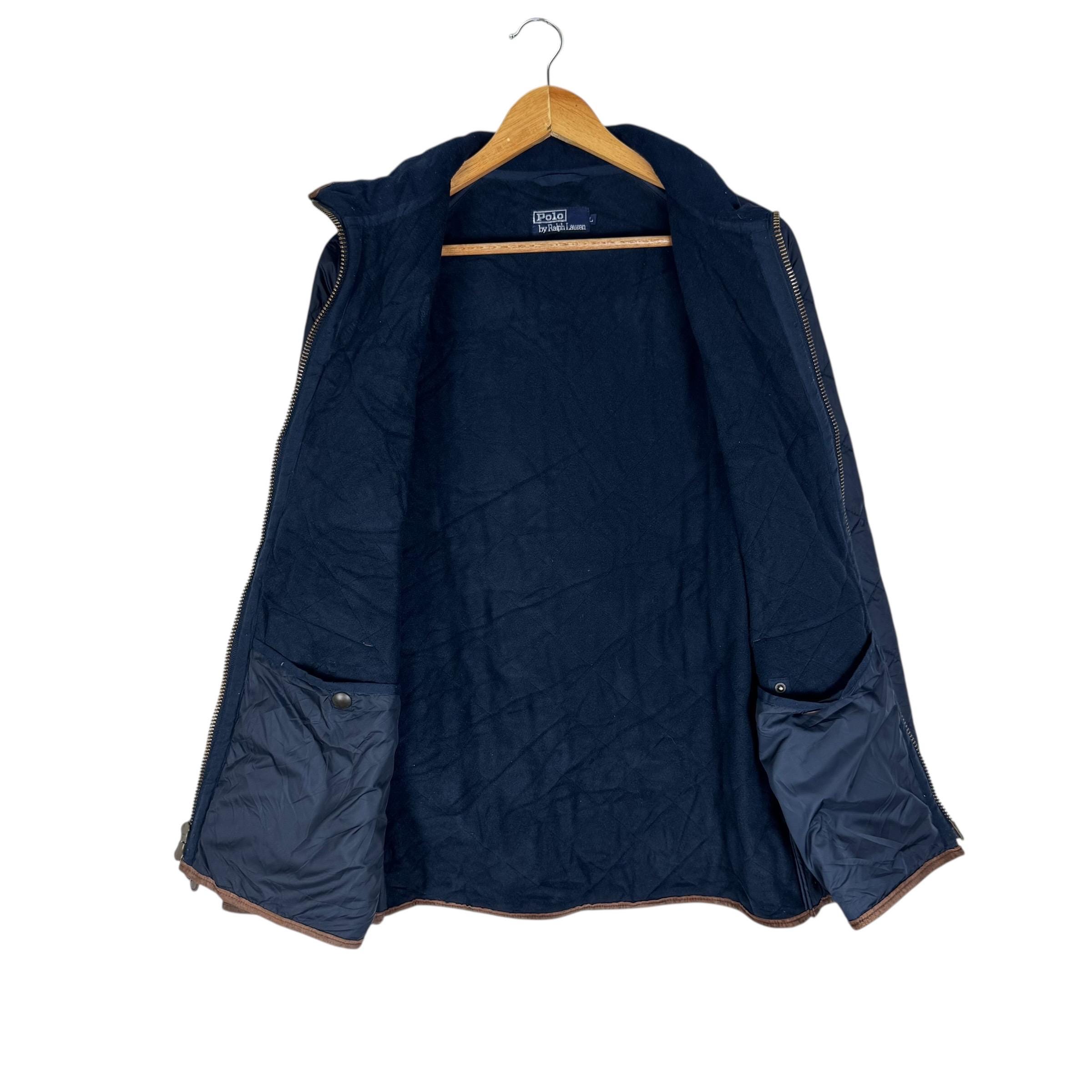 Vintage 90s Polo Ralph Lauren Quilted Down Jacket - Indigo Blue