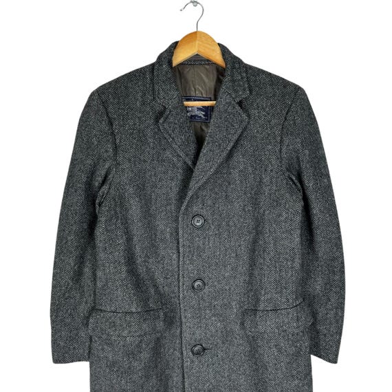 ジャケット・アウター Burberrys 1998s Wool Herringbone Coat Burberry Herringbone Wool Coat | Grailed