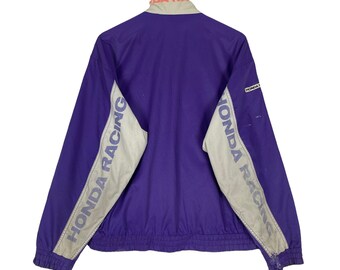 Vintage 90s Honda Racing Team HRC Motorsport Light Zipper Jacket
