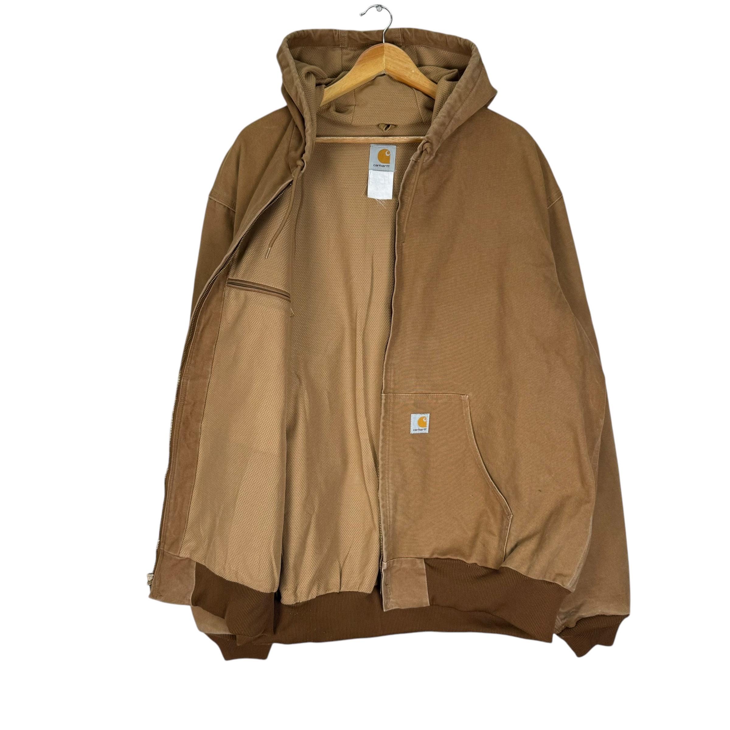 Vintage 90s Carhartt Chore Duck Canvas Hoodie Jacket Workwear