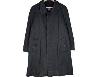 Burberrys Vintage Original Loden Coat 1980s | Long Beige Wool