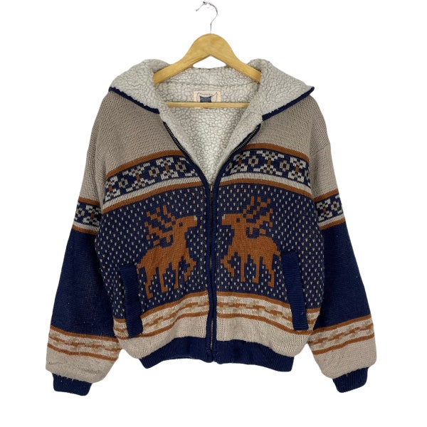 Vintage Deer Cozy Sweater