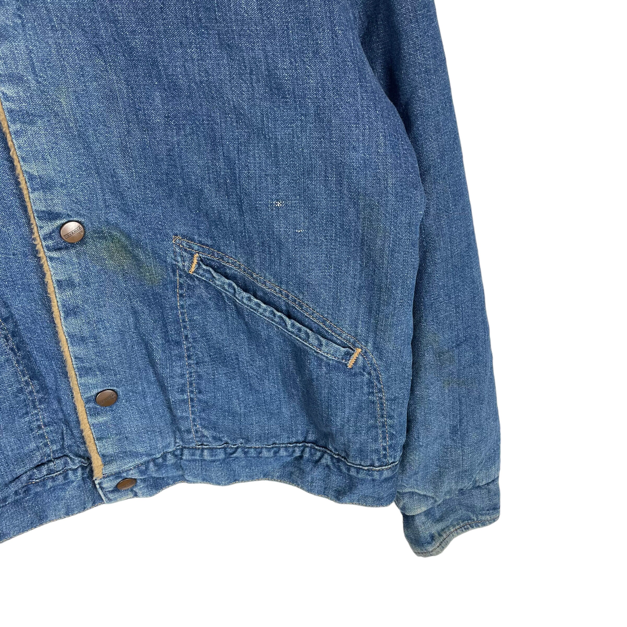 Vintage 70s Maverick Blue Bell Sherpa Corduroy Collar Snap Vintage 70s Maverick Blue Bell Sherpa Corduroy Collar Snap