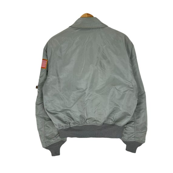 ジャケット・アウター 80'S ALPHA MA-1 flight jacket gray ALPHA INDUSTRIES MA-1 Bomber in Vintage Gray | REVOLVE