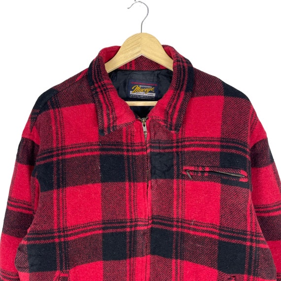 Vintage 90s Maceye Red Shadow Tartan Plaids Japan Fashion 