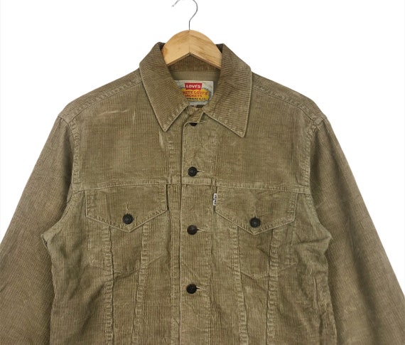 Vintage LEVIS Corduroy Trucker Jacket Type 3 Button White Label