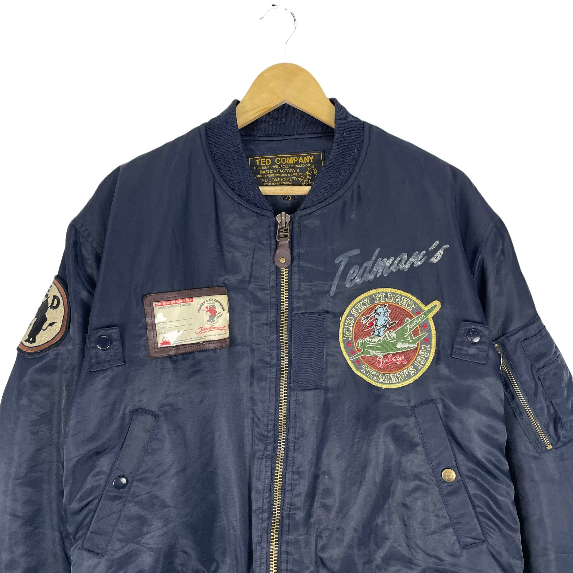 Vintage 90s TEDMAN COMPANY Limited MA 1 Flyer Military Vintage 90s TEDMAN COMPANY Limited MA 1 Flyer Military