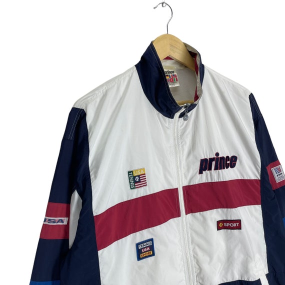 Vintage 90s Prince Usa Tennis Team Jacket Zipper … - image 4