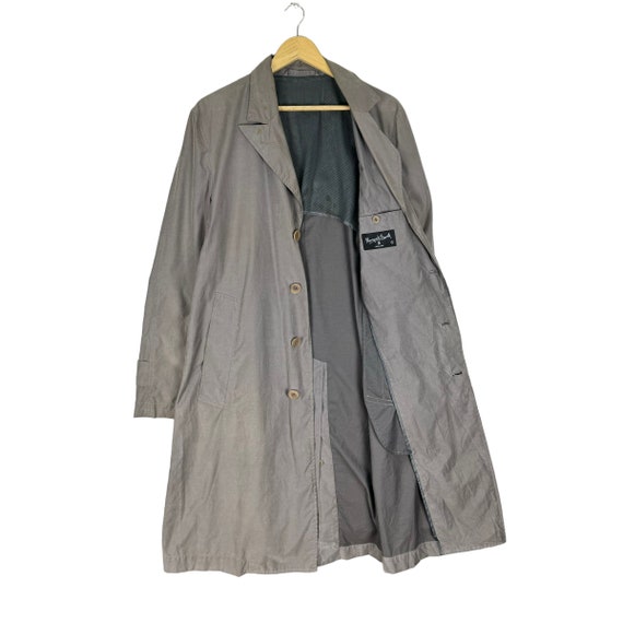 Margaret Howell Overcoat Button Long Trench Jacke… - image 7