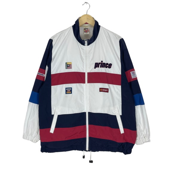 Vintage 90s Prince Usa Tennis Team Jacket Zipper … - image 1