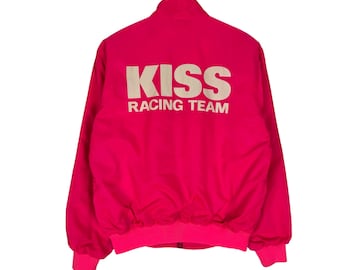 Vintage Kiss Racing Team Bomber Bikers Jacket - Etsy