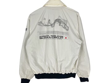 Vintage 90s Suzuka Circuit Racing Motorsport Light Zipper