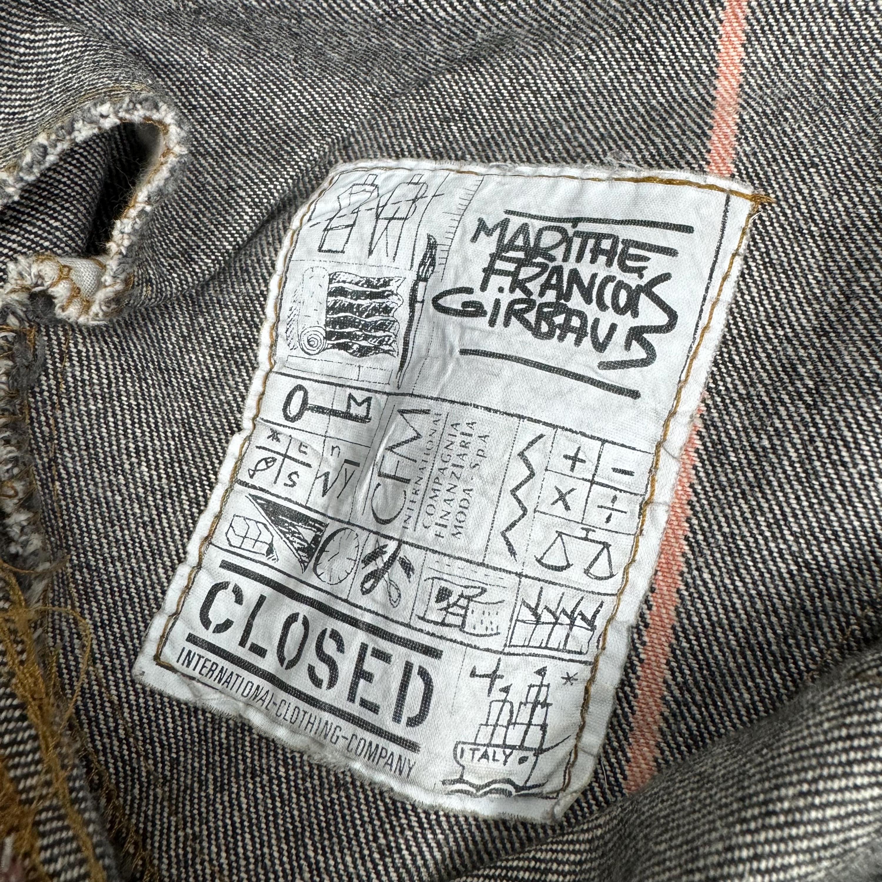 Vintage 80s Closed MFG Marithe Francois Girbaud Stone Washed Vintage 80s Closed MFG Marithe Francois Girbaud Stone Washed