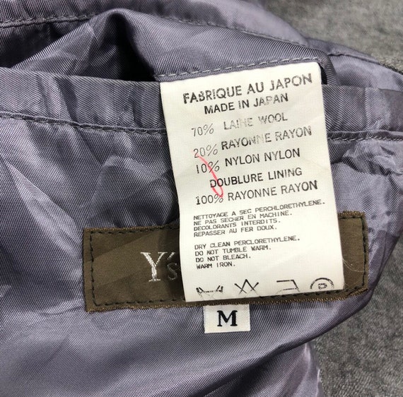 Vintage 90s YOHJI YAMAMOTO Y'S for Men Zip Bomber Jacket Vintage 90s YOHJI YAMAMOTO Y'S for Men Zip Bomber Jacket