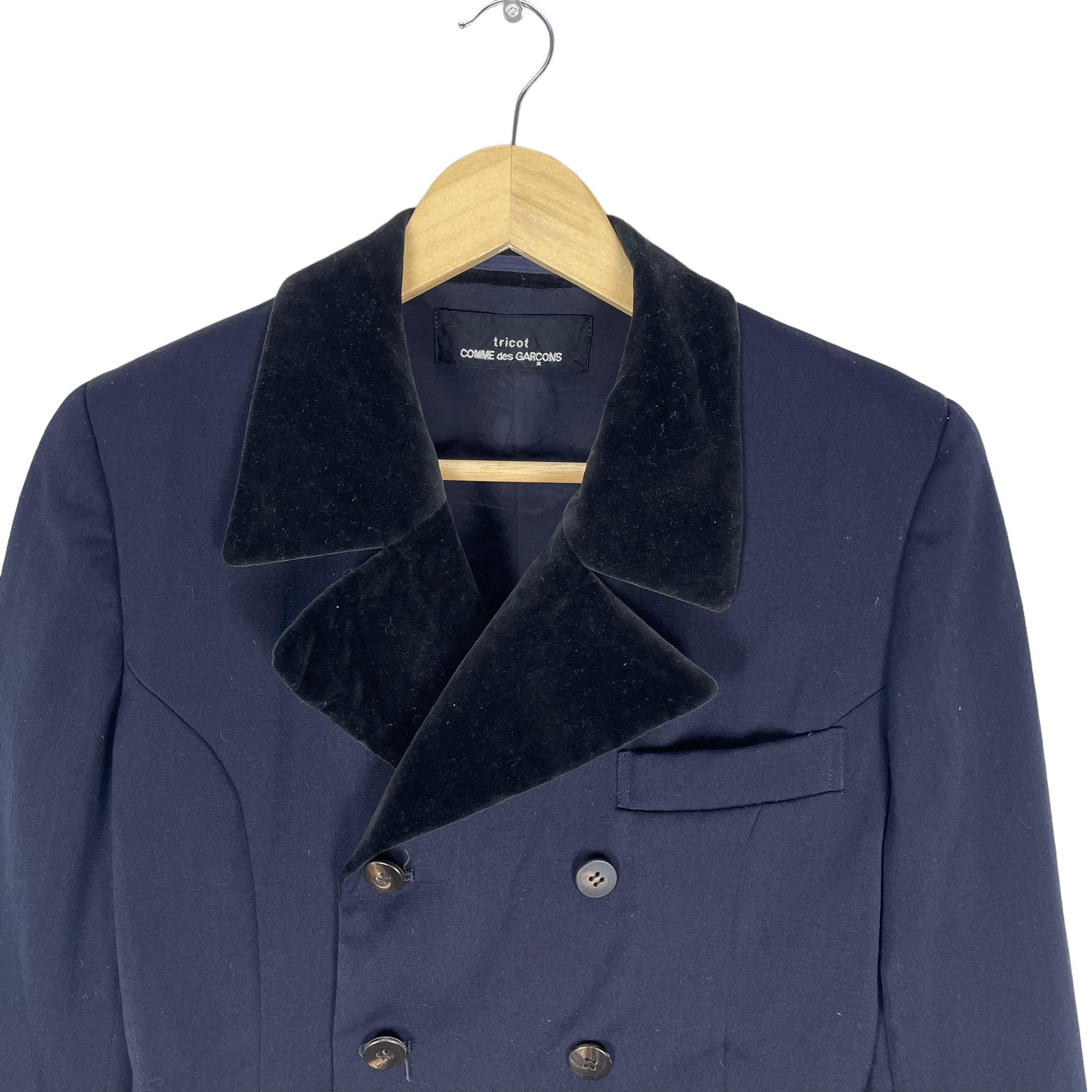 Vintage COMME Des GARÇONS Cropped Wool Jacket, AW1989, Size Medium
