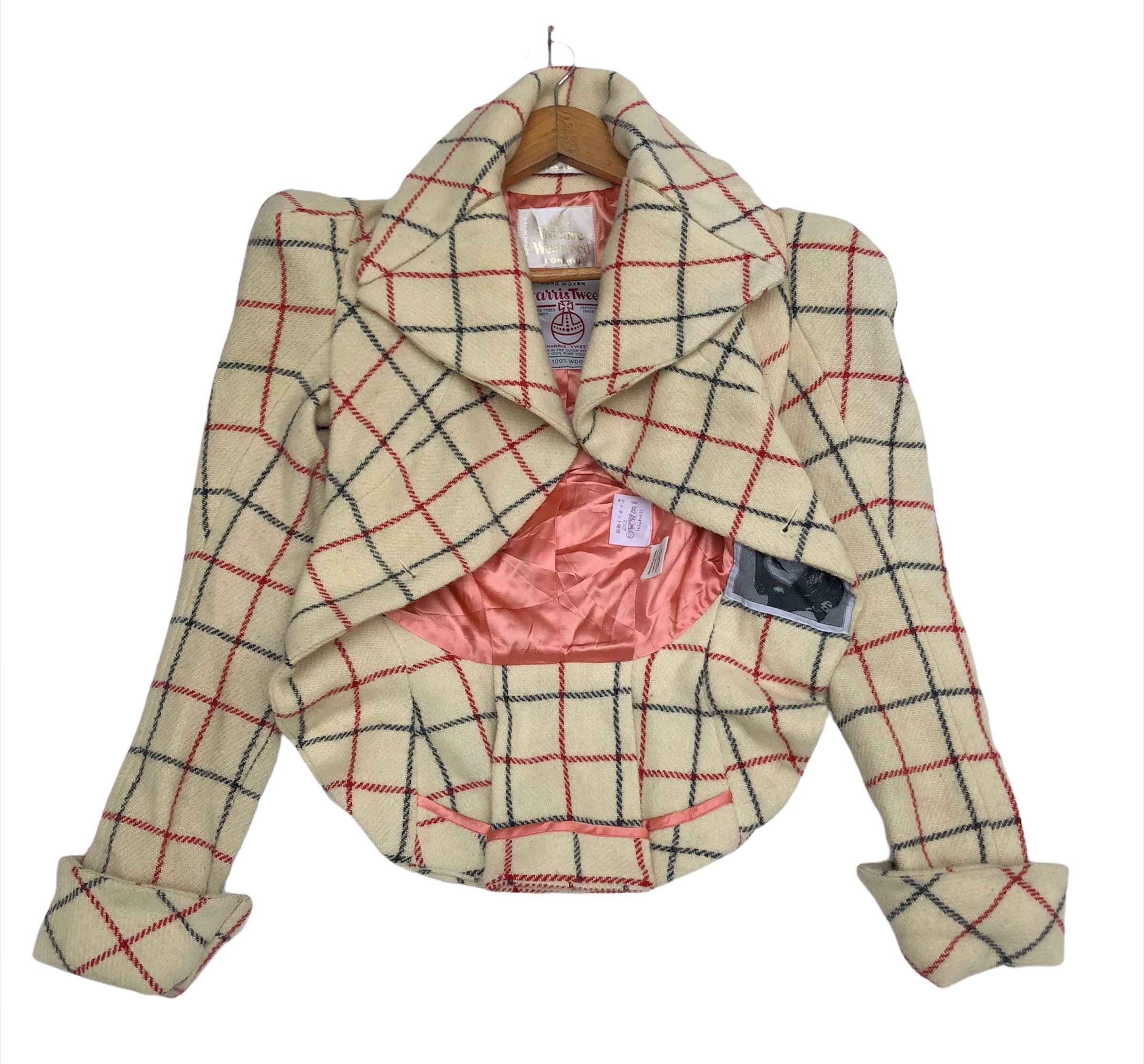 Vintage 90s VIVIENNE WESTWOOD X Harris Tweed FW 1995 Hand Vintage 90s VIVIENNE WESTWOOD X Harris Tweed FW 1995 Hand