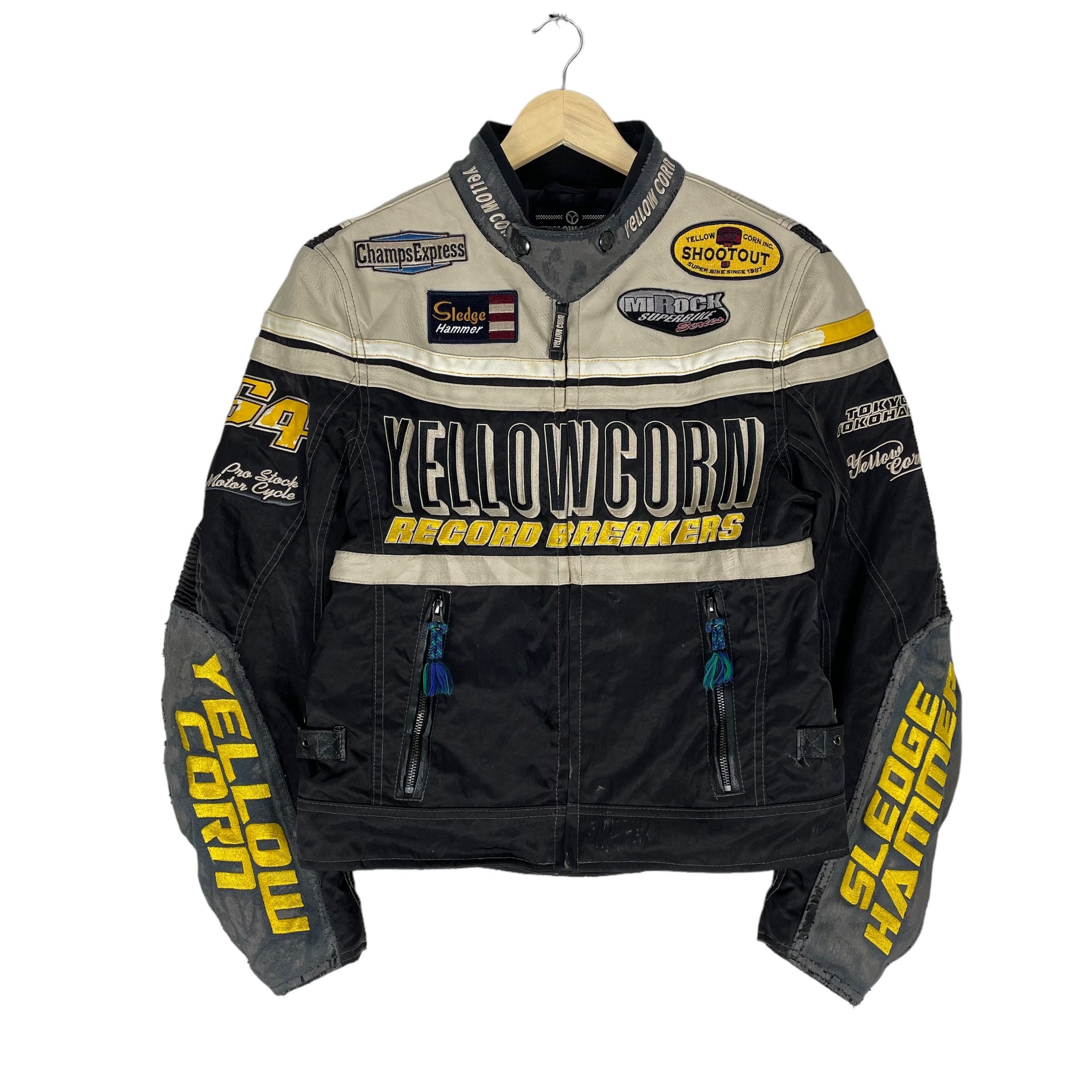純ちゃん YELLOW CORN レーシングジャケット スレッジハマー 新品 YELLOW CORNイエローコーン レーシングジャケット スレッジ