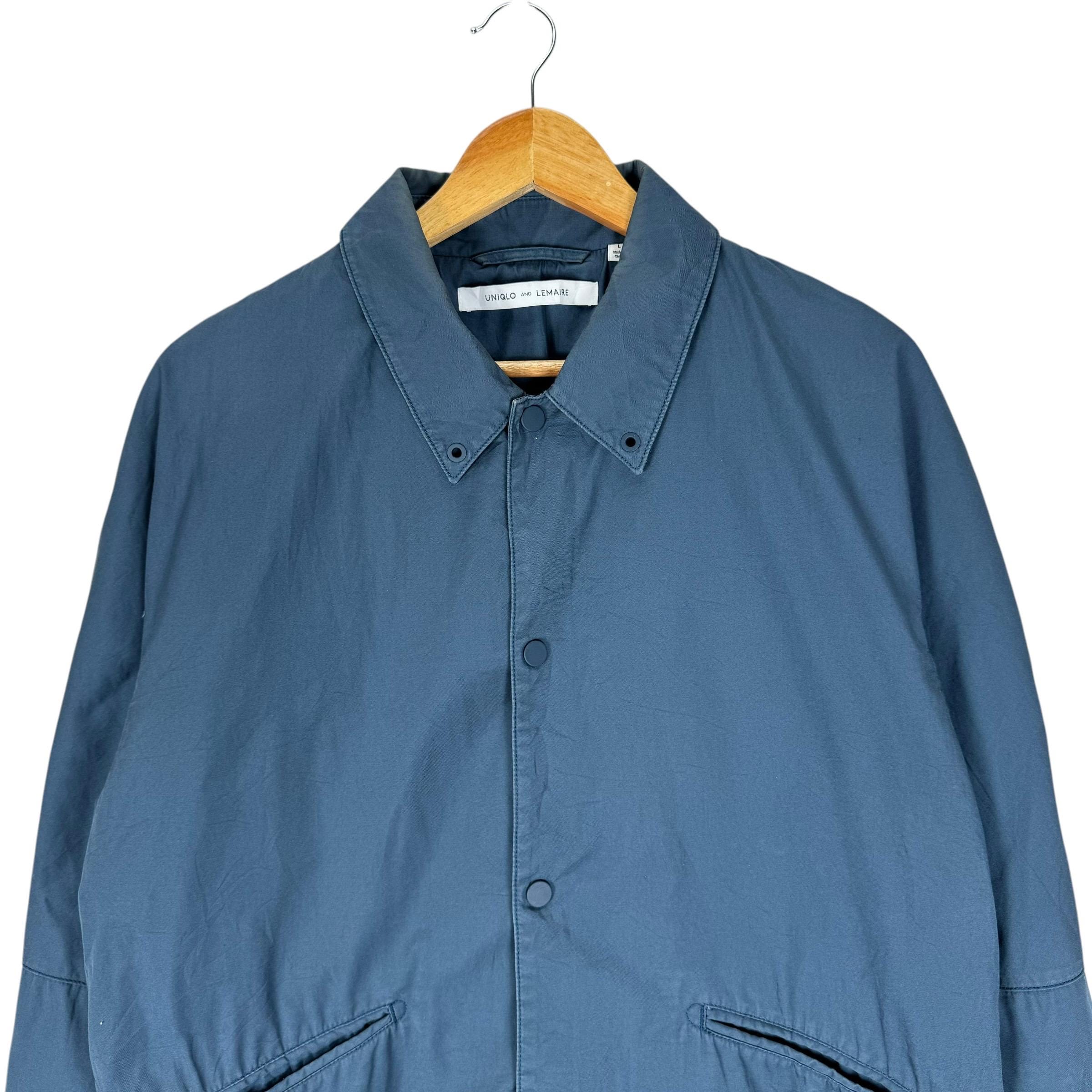 Lemaire X Uniqlo Snap Button Jacket Blue Colour Japan