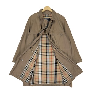 Vtg 90er Jahre Burberrys Nova Kariert Reißverschluss Licht Parka Jacke Braun Farbe Größe L