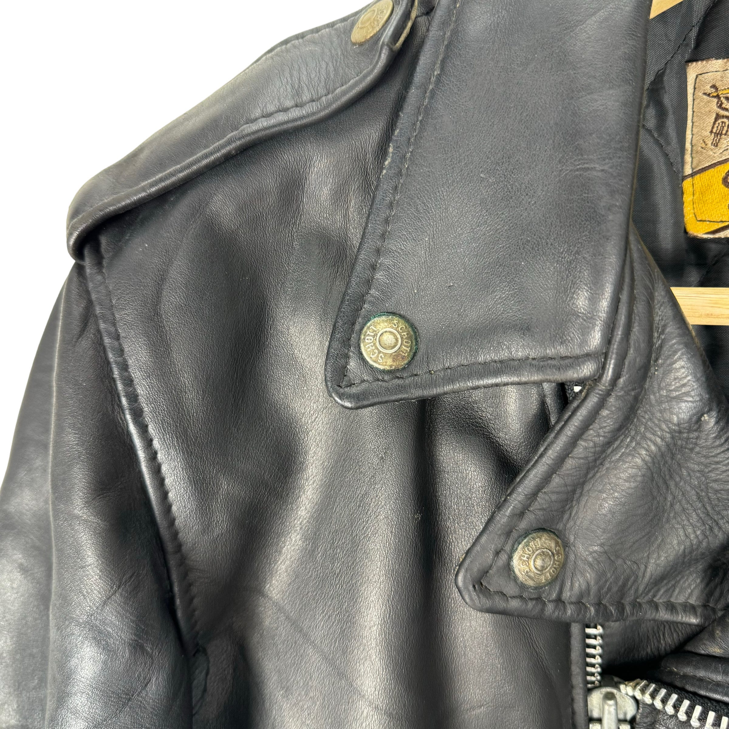 Vintage 70s SCHOTT PERFECTO 618 Leather Motorcycle Jacket - Size