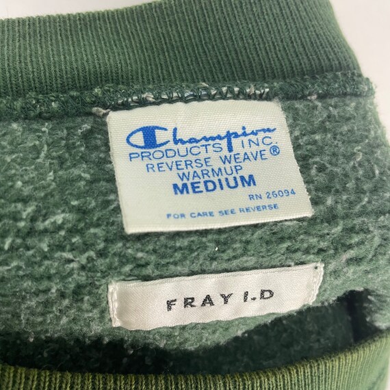 Vintage 80s Champion Warmup Sweatshirt Reverse Waeve Green