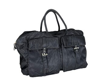 Vintage 90s Prada Boston Shoulder Bag Black Colour - Etsy Sweden