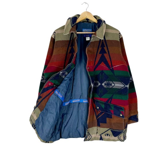 Heritage 80s Pendleton Native Aztec Western Jacke… - image 8