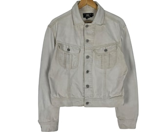RRL Ralph Lauren Denim Jacket Biege Colour Size Medium