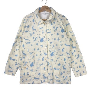 TSUMORI CHISATO Sleep Overprint Animal Issey Miyake Japanese Designer Hoodie Button Up Long Sleeve Jacket Fashion