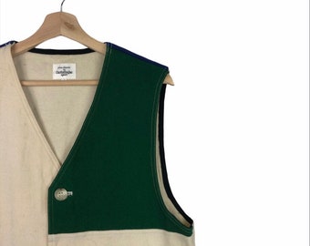 Jean Charles De CASTELBAJAC Multicolor X Chaleco Lana Japón | Etsy México