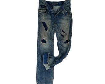 Red Pepper Jeans Japanese Low Rise Skinny Denim Embroidered