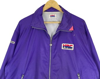 Vintage 90s Honda Racing Team HRC Motorsport Light Zipper Jacket