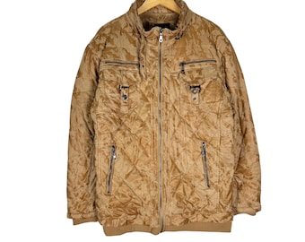 00s In The Attic Homme Camouflage Jacket: Olive Brown , Gothic Style (Size XLarge)