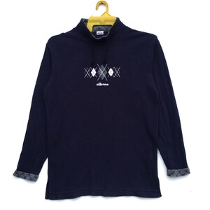 Vintage Ellesse Sweatshirt Spell Out Nice Simple Spell Out Monogram Ladies Sweater Size Medium