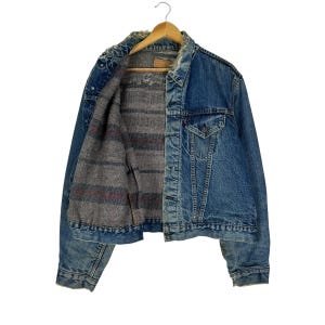 ヴィンテージ 60年代 リーバイス ビッグE デニム トラッカージャケット：ブランケット裏地、ダメージ加工（Lサイズ）