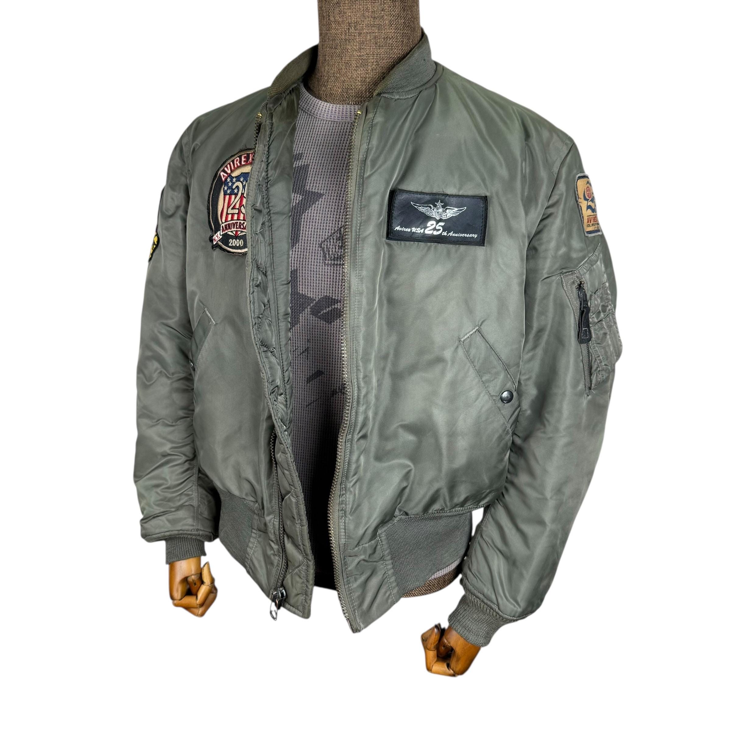 希少 AVIREX TWOTONE JACKET MA-1 airforce Vintage Usaf AVIREX Skyblazers MA-1 Bomber Flight Jacket Size S