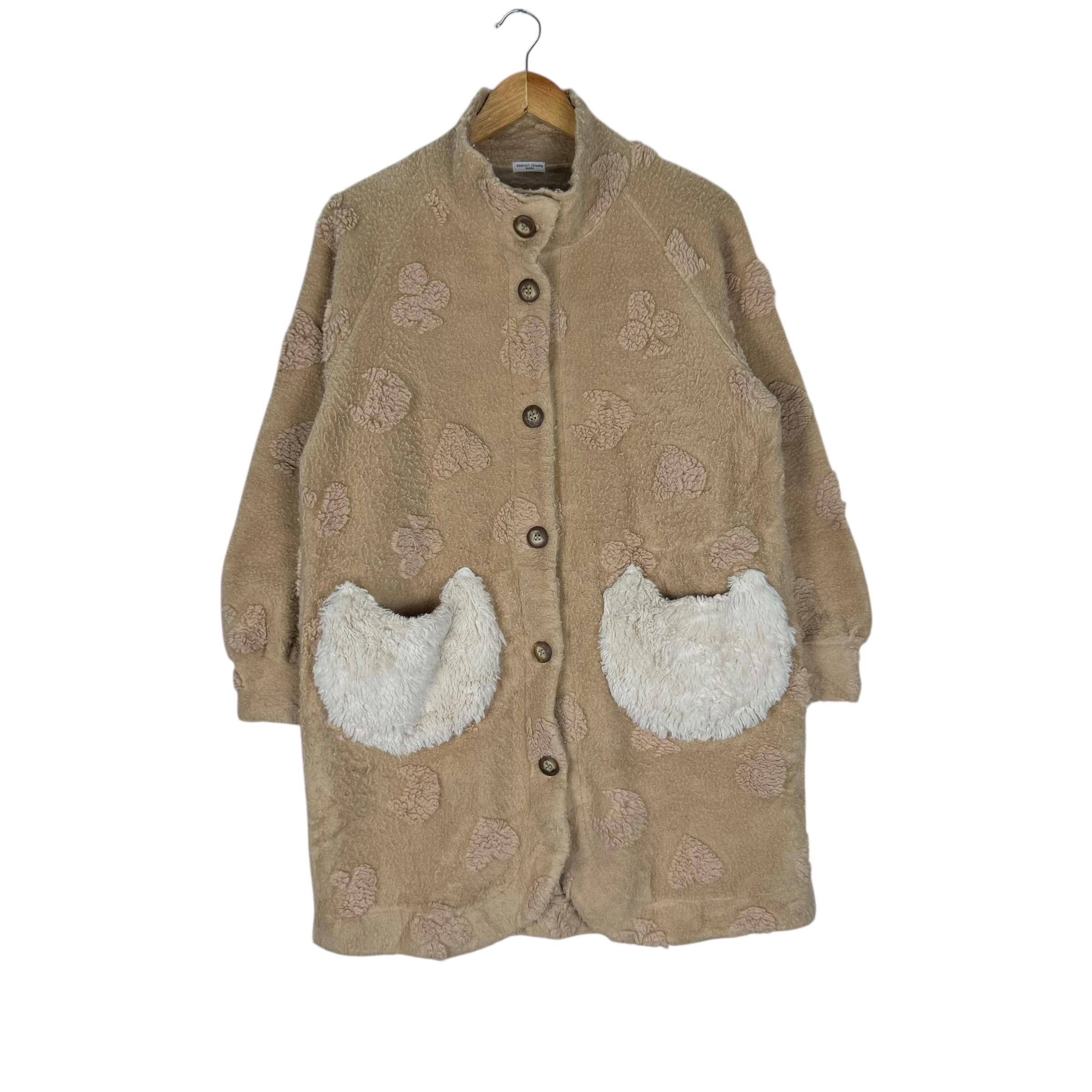 ツモリチサト スリープ イッセイミヤケ ドット柄カーディガン セーター