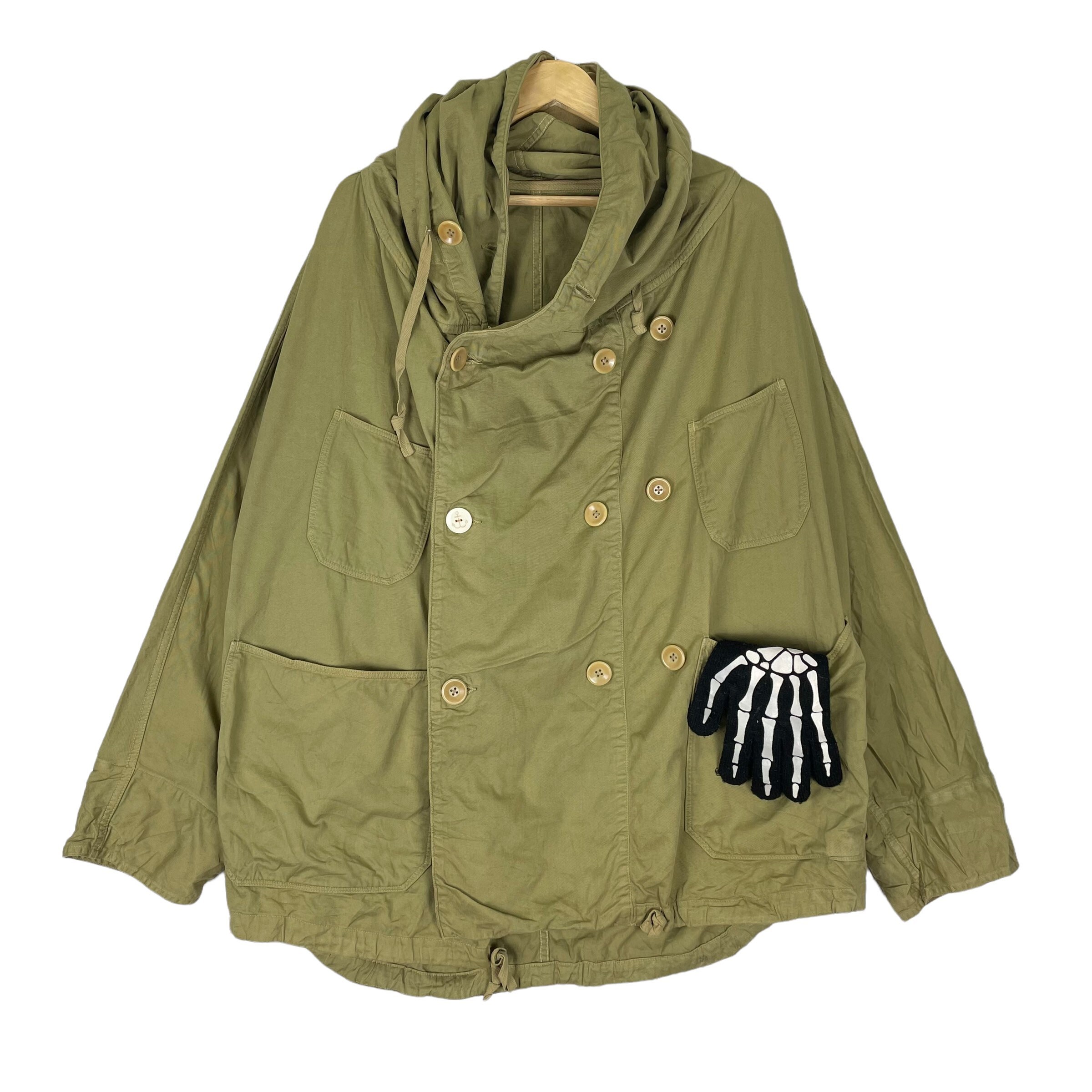 KAPITAL Kiro Hirata Ring Hoodie Military Jacket Japanese KAPITAL Kiro Hirata Ring Hoodie Military Jacket Japanese