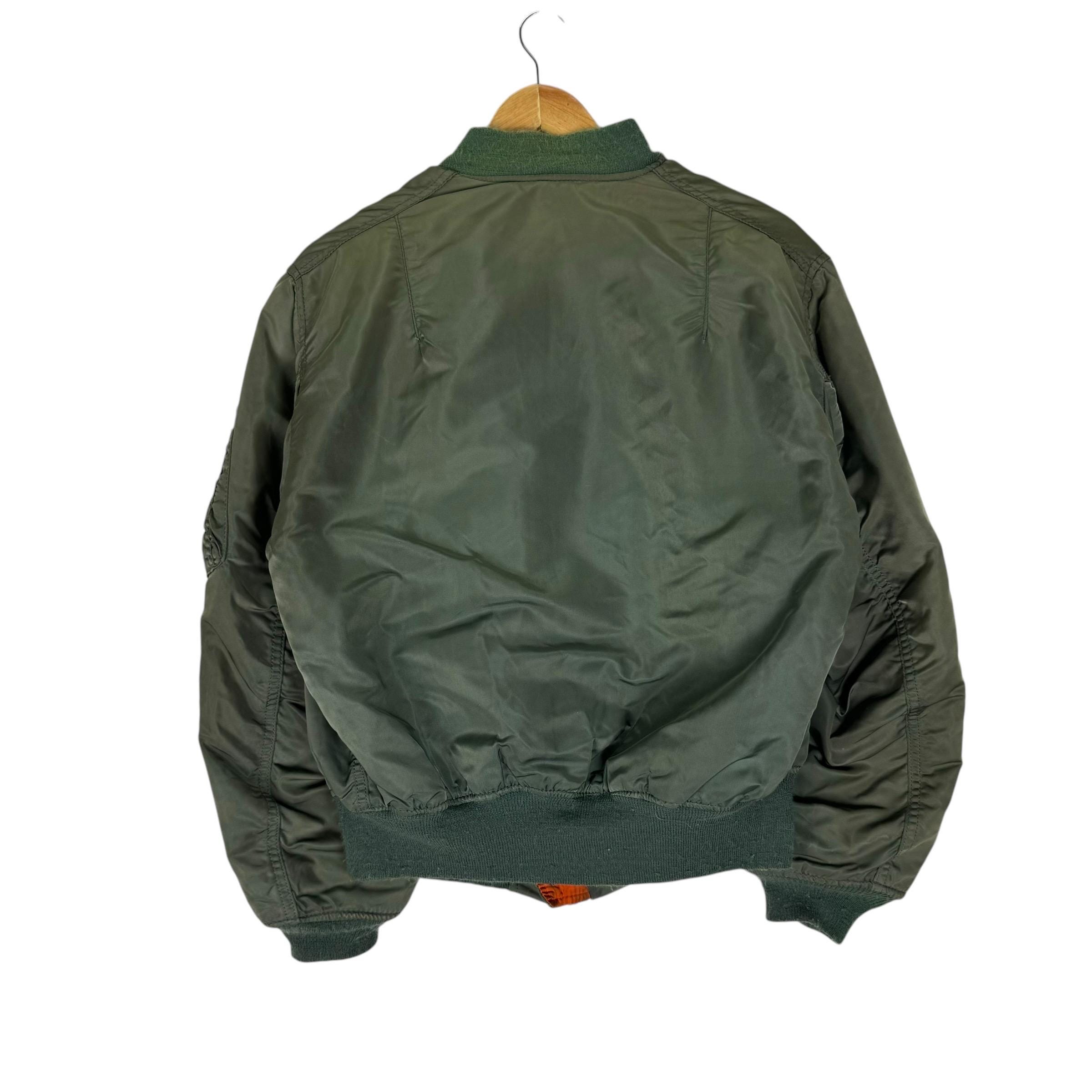 ALPHA INDUSTRIES Flight MA-1 Bomber Jacket Reversible Green Flyers