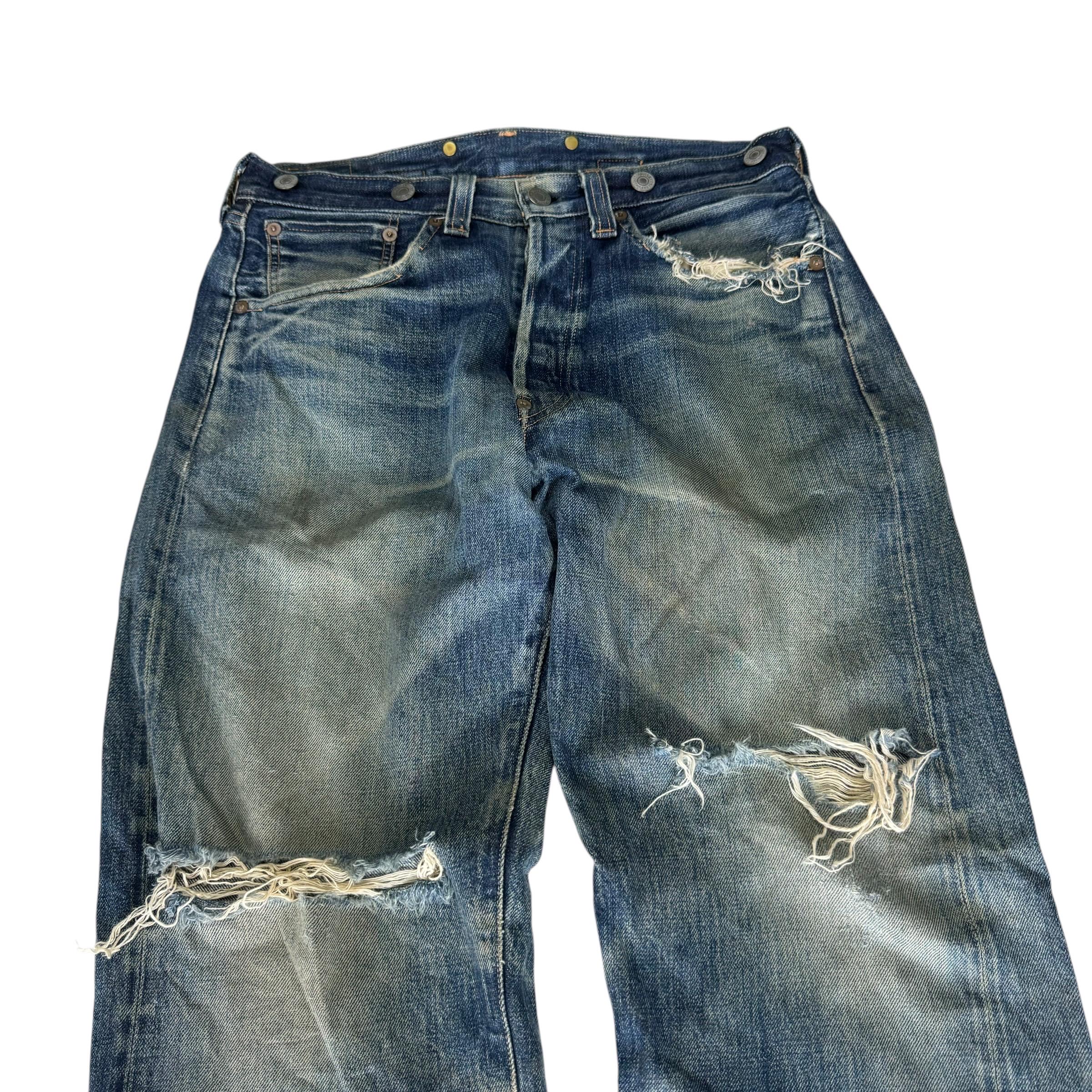Vintage 80s Levi's 501 XX Distressed Denim Jeans - Size 30 - Etsy