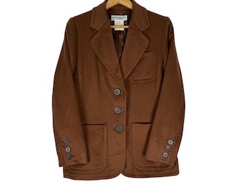 ☆ビンテージ☆ YVES SAINT LAURENT ジャケット　Lサイズ 80's フランス製 イヴサンローラン Yves Saint Laurent