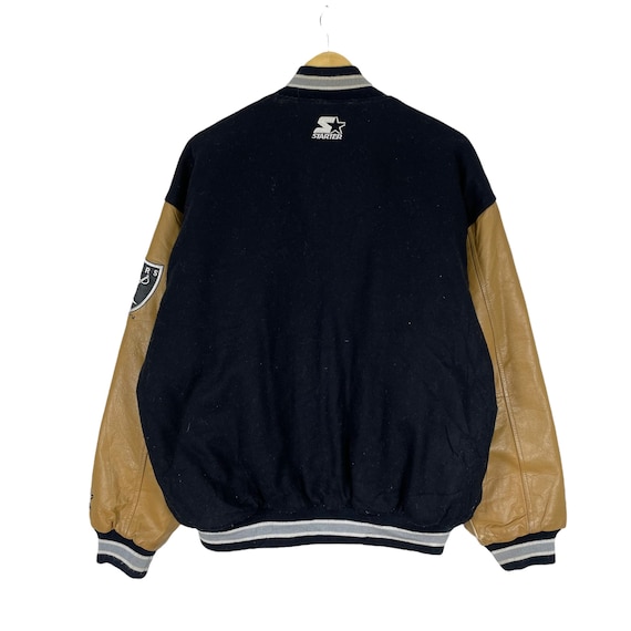 Vintage 90s Starter Raiders NFL Varsity Las Vegas… - image 9